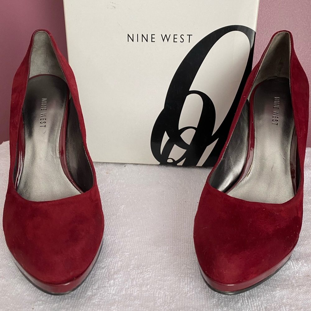 Nine West synthetic suede upper